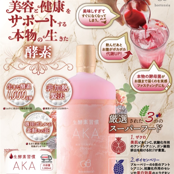 生酵素習慣AKA　販促チラシ