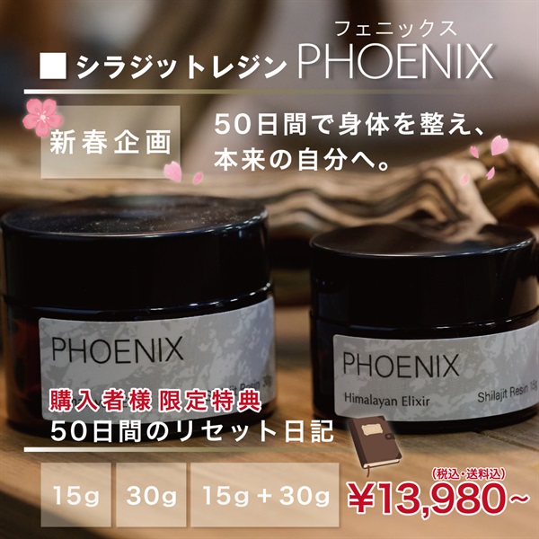 【新春企画】50日セルフリセット習慣-シラジットレジン PHOENIX(フェニックス)