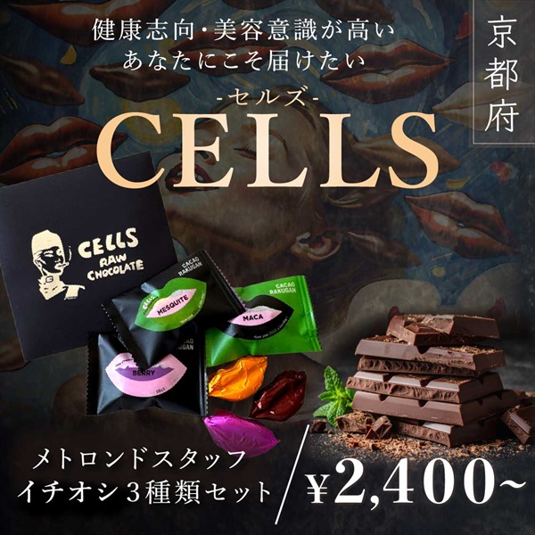 【Vegan Raw Chocolate（ヴィーガンローチョコレート）】Metrondスタッフイチオシ３種類セット（メスキート、マカ、ベリー）