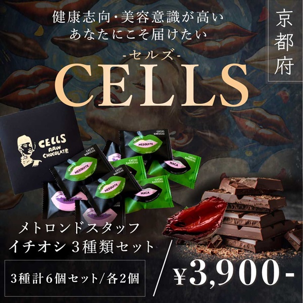 【Vegan Raw Chocolate（ヴィーガンローチョコレート）】Metrondスタッフイチオシ３種類セット（メスキート、マカ、ベリー）(３種　計６個セット（各２個）)