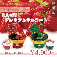 渡瀬のきらぴ香プレミアムジェラート＜6個/12個/+冷凍イチゴ＞